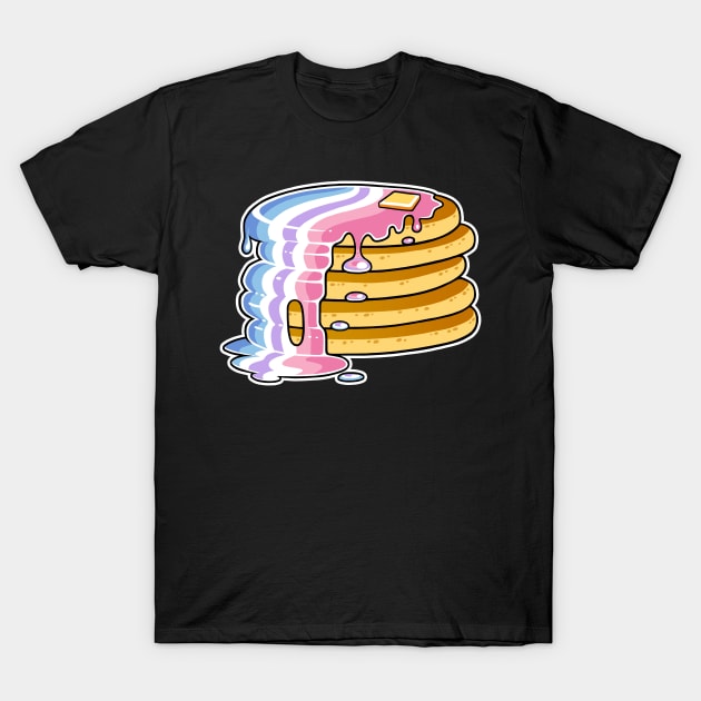 Bigender Pride Pancakes LGBT T-Shirt by FlannMoriath